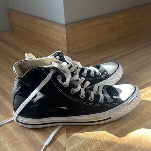 Converse Black and White High-Tops